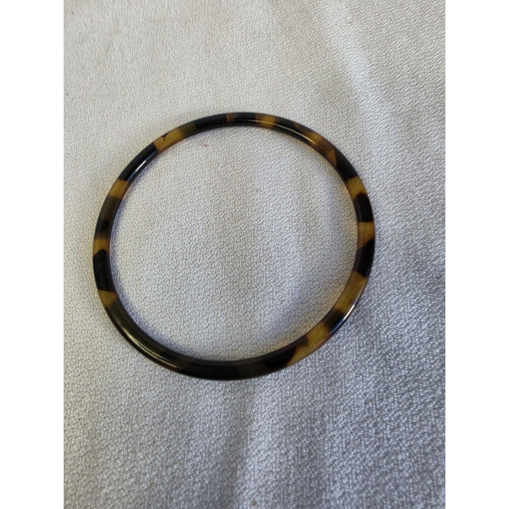 Vintage bracelet bangle acrylic/bakelite/plastic tortoise/tortuga est 1960s-70s